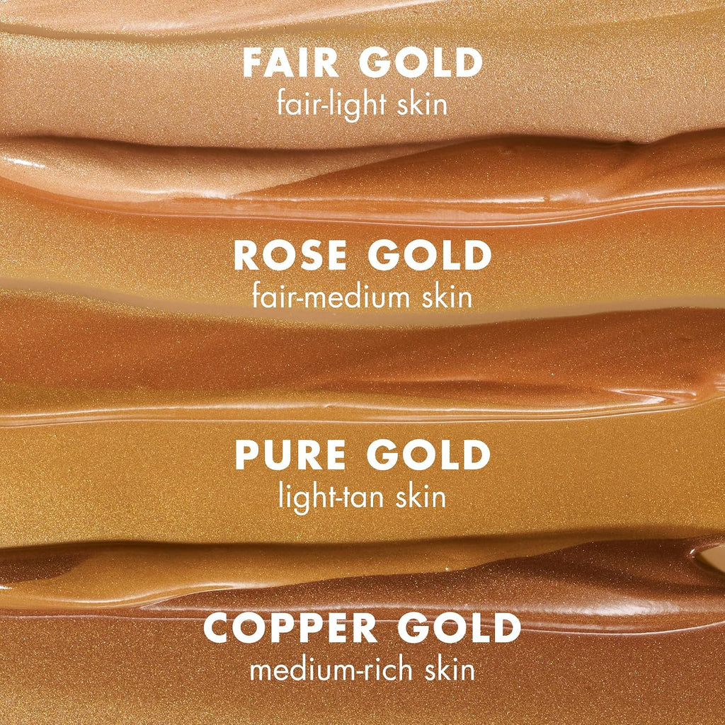 e.l.f. SKIN Bronzing Drops. Pure Gold (Golden Bronze Shimmer) | Liquid Face Tinted Serum with Vitamin E & Sunflower Oil. Shimmer Finish. Vegan & Cruelty-Free. Pure Gold
