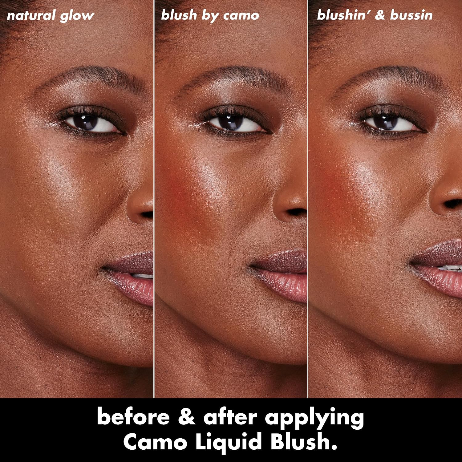 e.l.f. Camo Liquid Blush. Buildable & Blendable. Suave Mauve | Lightweight Liquid Formula. Long-Lasting Wear. High-Pigment Color. Smooth Application. Buildable. Vegan & Cruelty-Free
