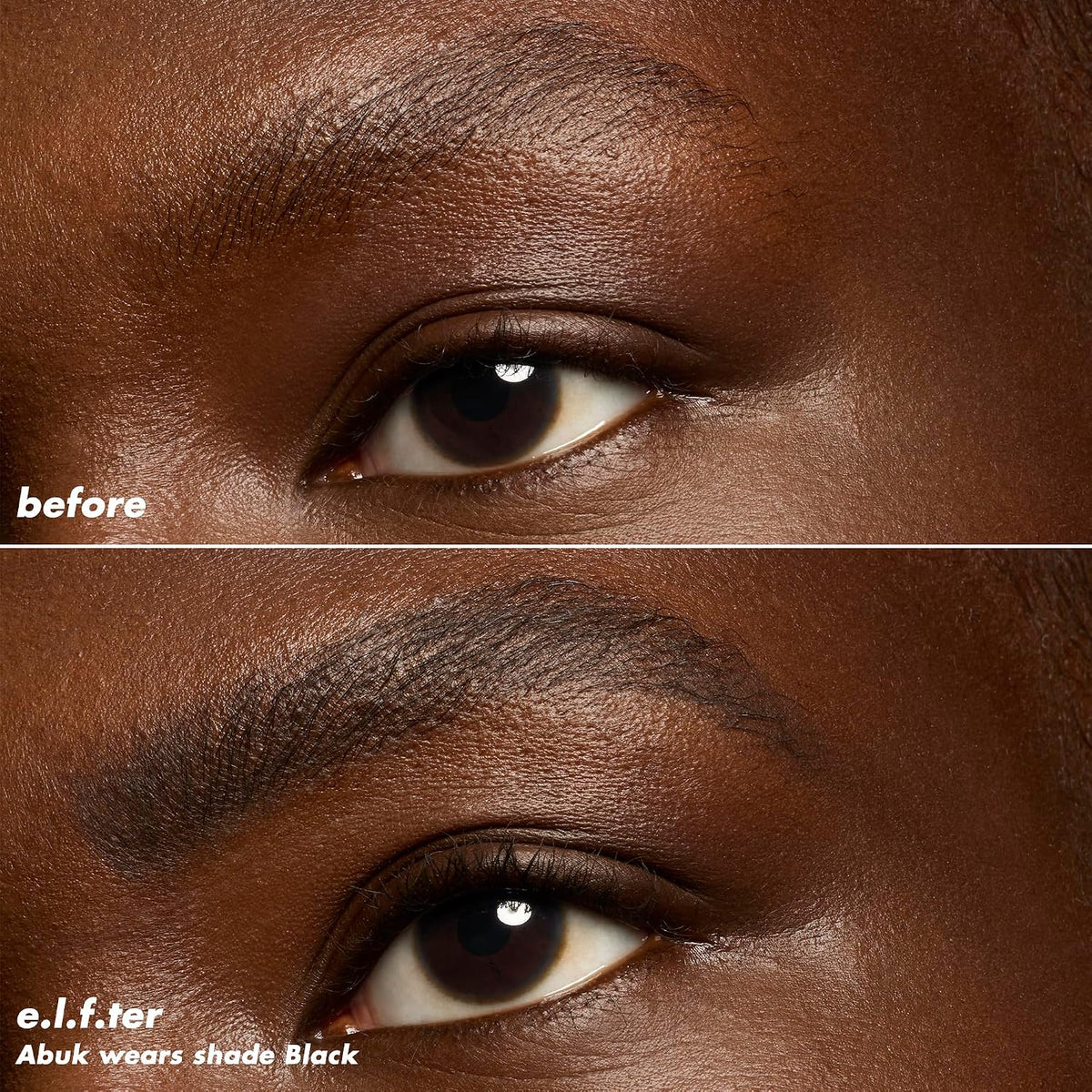 e.l.f. Micro-Fine Brow Pencil. Black | Waterproof Brow Color & Spoolie For Shaping Brows & Creating A Feathered Natural-Looking Finish. Vegan & Cruelty-Free